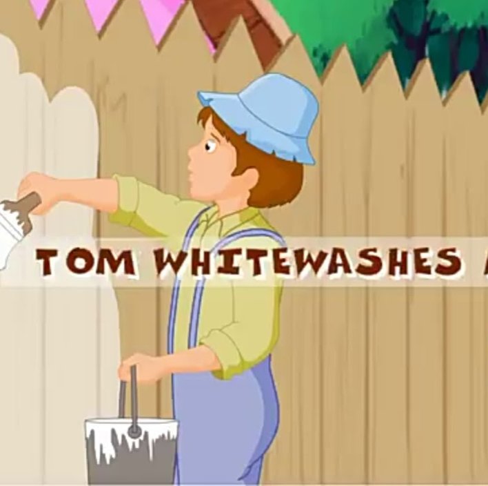  Tom whitewashes a fence