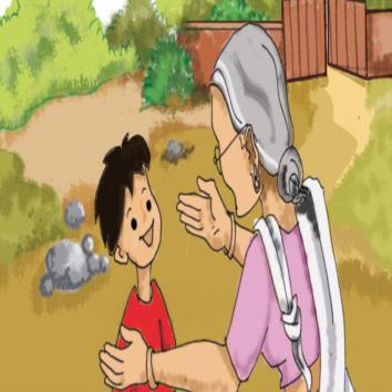  Bunti and his sweet grandmother