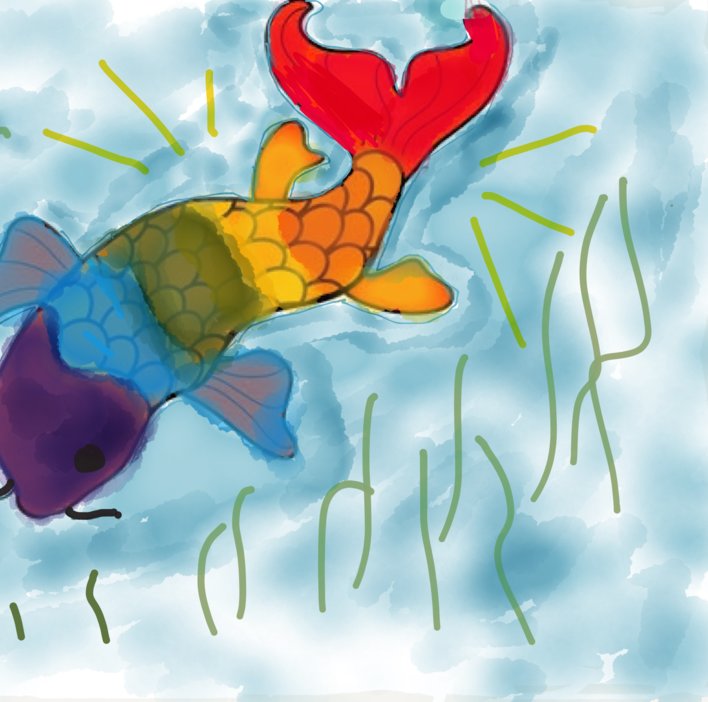  Clary and the Rainbow Koi